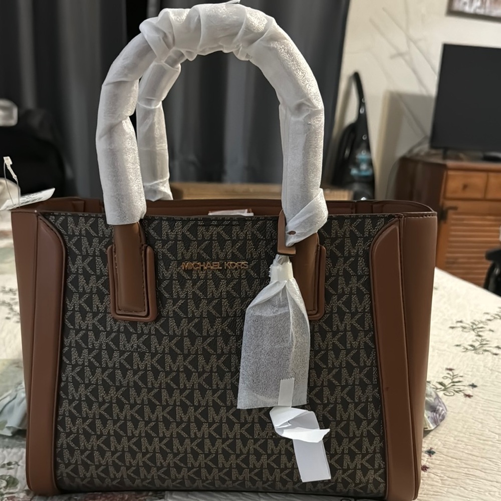 Michael Kors Brown and Tan Women's Bag